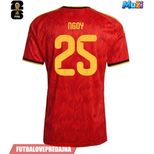 Lacne Muži Futbalové dres Belgicko Nathan Ngoy #25 MS 2026 Krátky Rukáv - Domáci